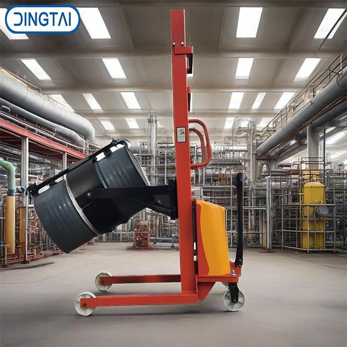 Semi Electric Oil Drum Pallet Stacker